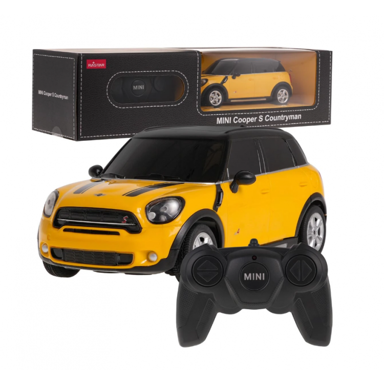 Auto na diaľkové ovládanie Mini Countryman Rastar 1:24 – žlté